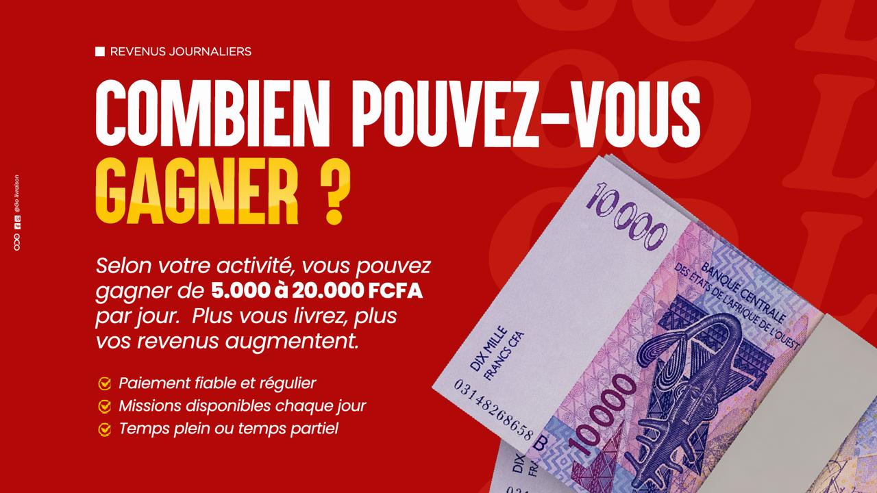 Bonus et avantages des livreurs Go Livraison