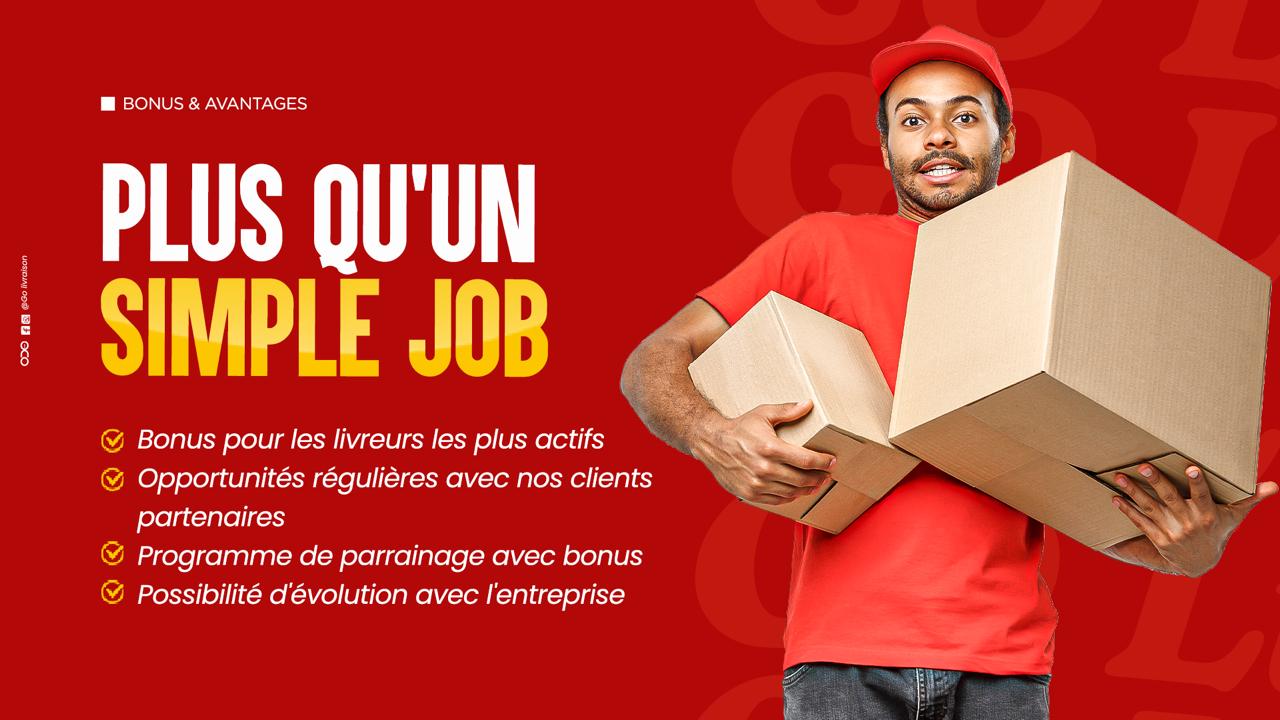 Informations revenus journaliers Go Livraison